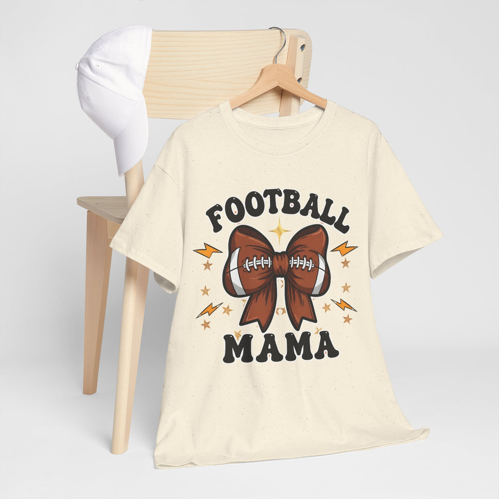 Football Mama T-Shirt - Cute Bow Graphic Tee