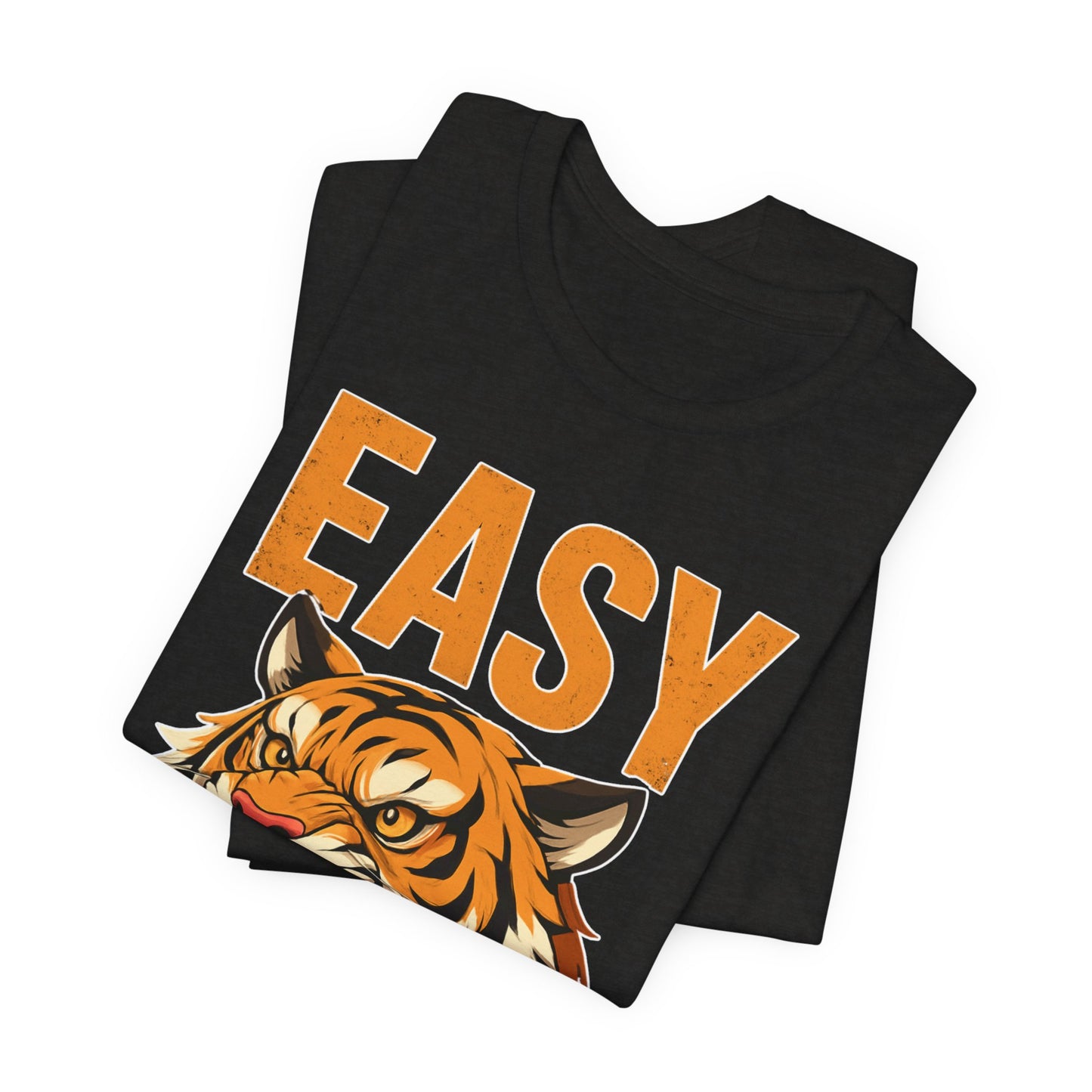 Tiger Graphic Tee – "EASY" Vintage Roaring Tiger Shirt