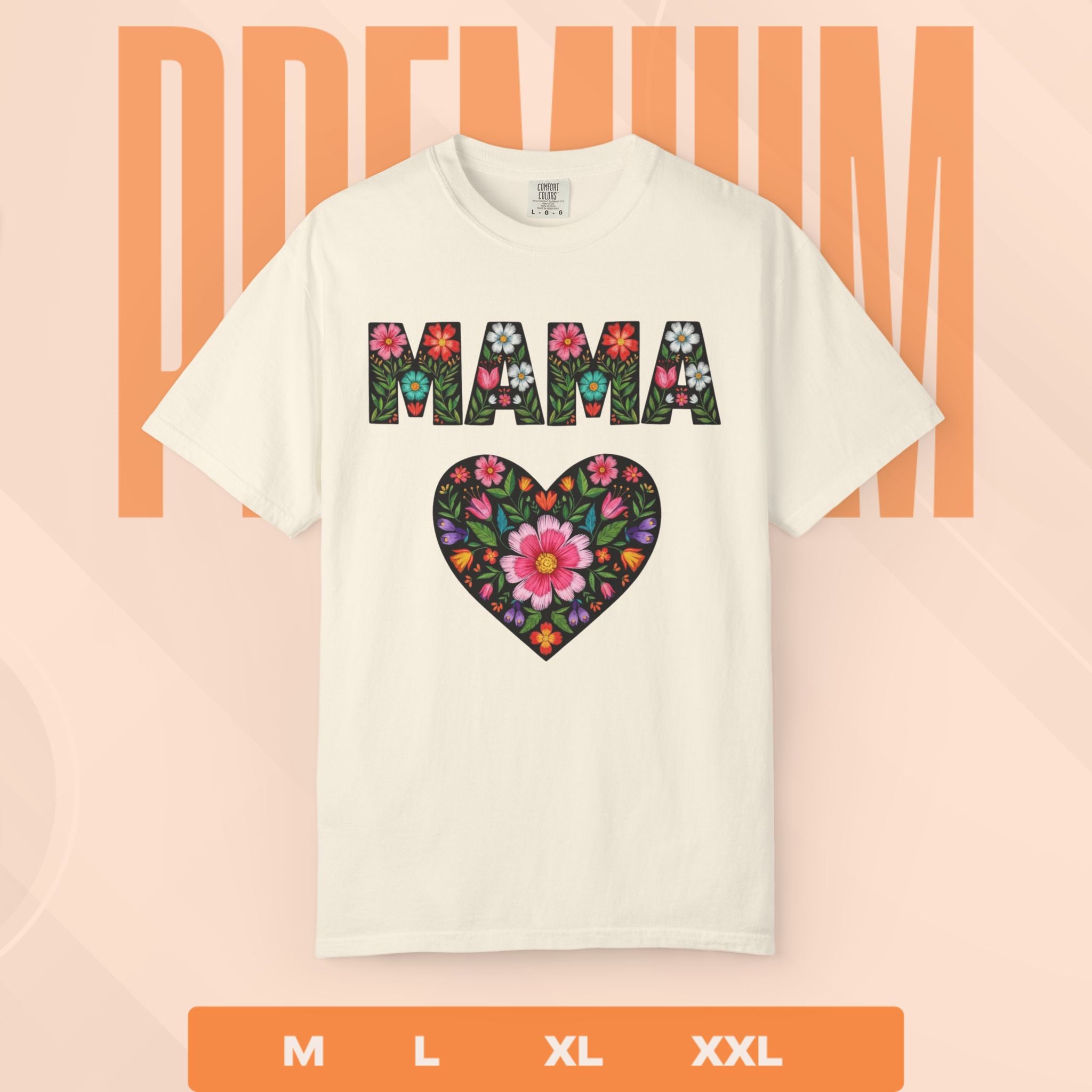 Mama Floral Heart T-Shirt