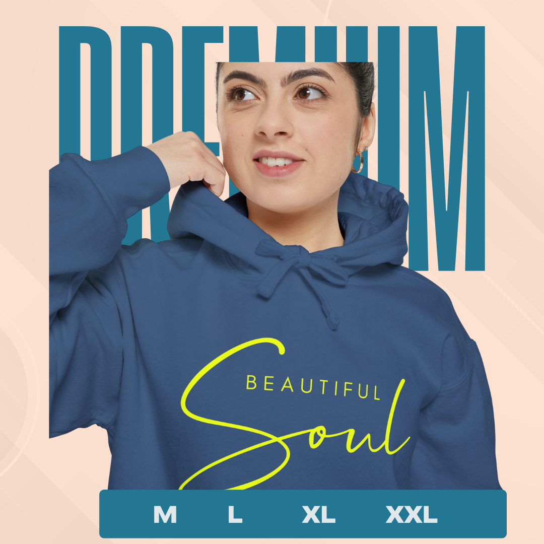 Beautiful Soul Hoodie — Minimal Script Comfort Pullover