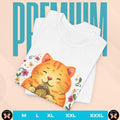 Cute Cat Noodle T-Shirt — Aesthetic Cat Tee for Women