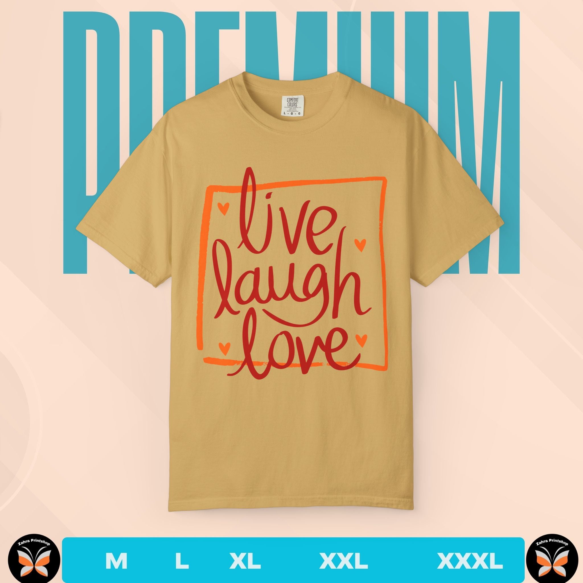 Valentine Candy Heart 'Live Laugh Love' T-Shirt
