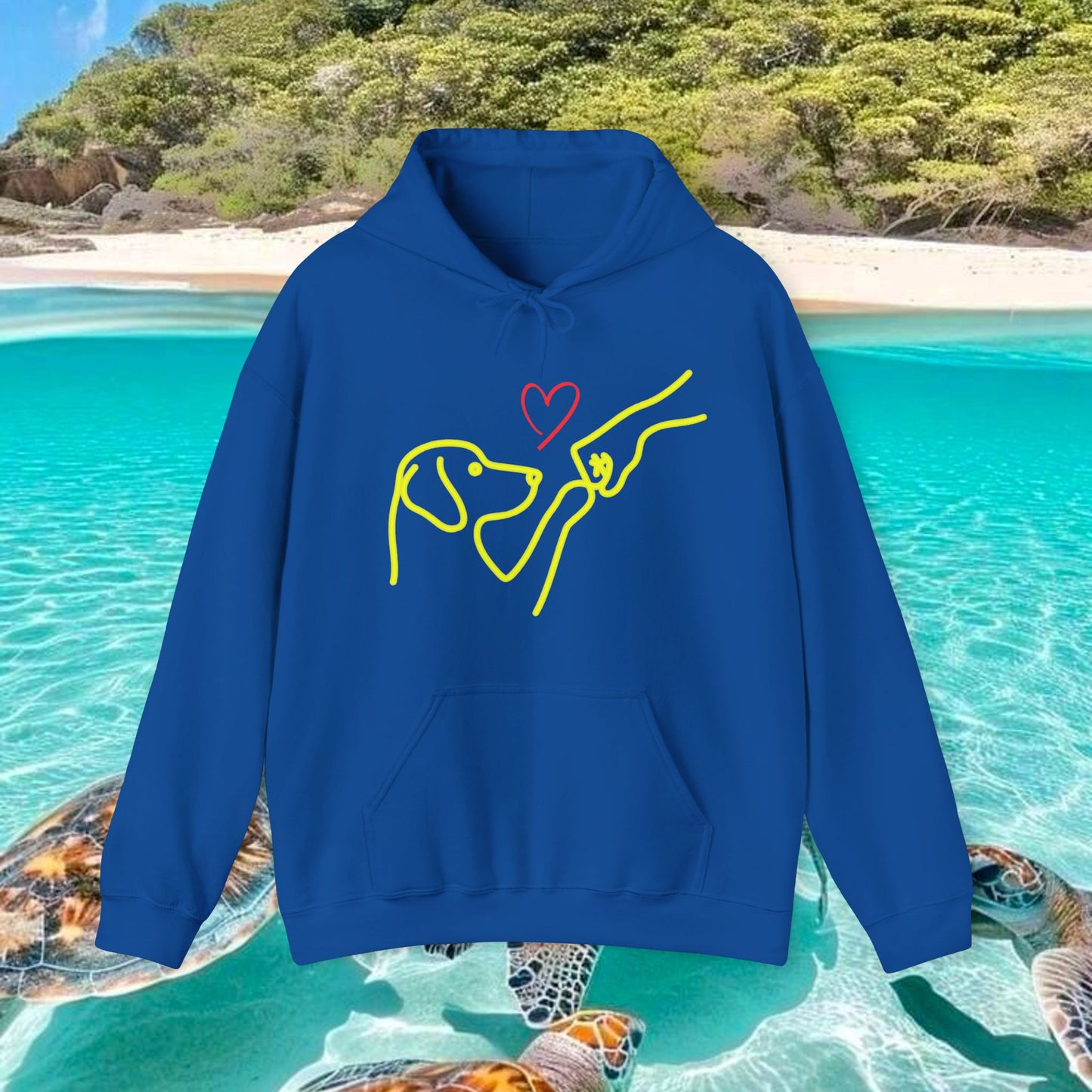 Cute Dog Lovers Hoodie — Drawing Design Sweatshirt