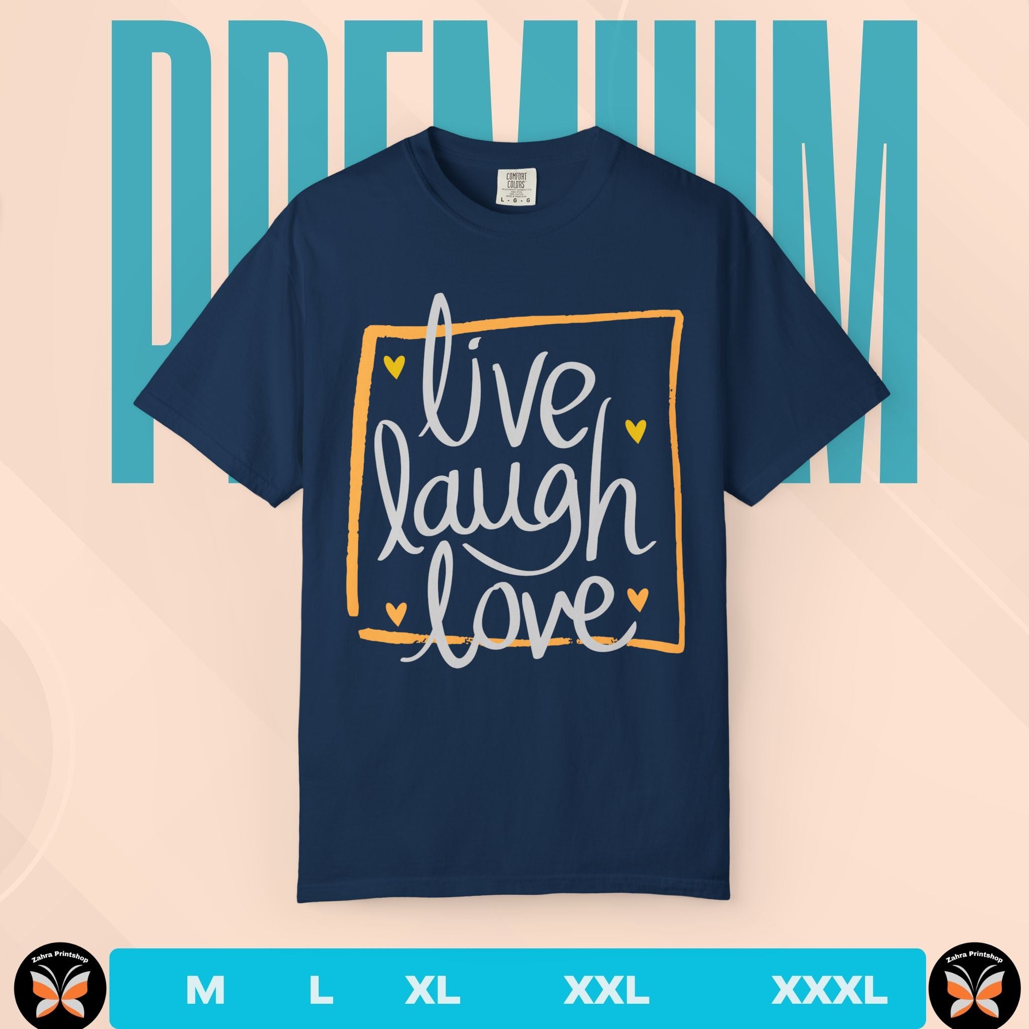 Valentine Candy Heart 'Live Laugh Love' T-Shirt