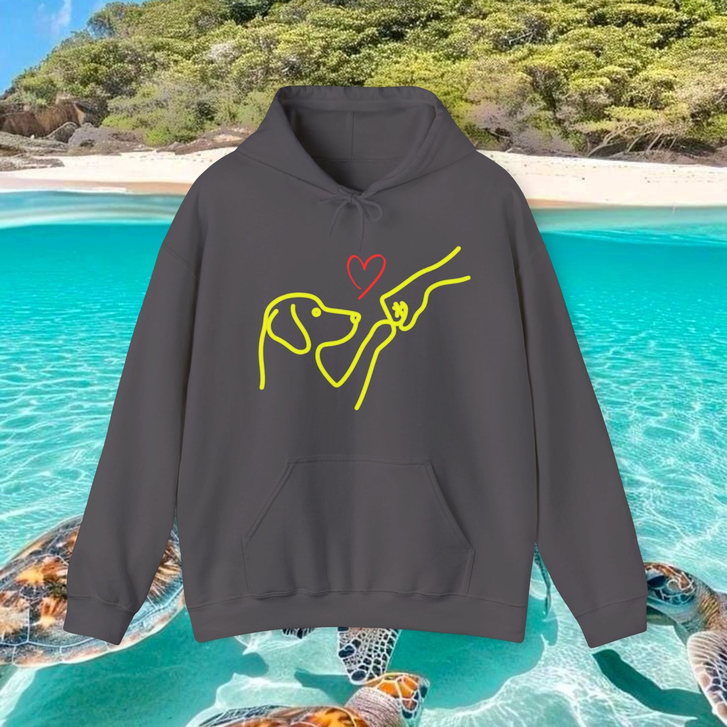 Cute Dog Lovers Hoodie — Drawing Design Sweatshirt