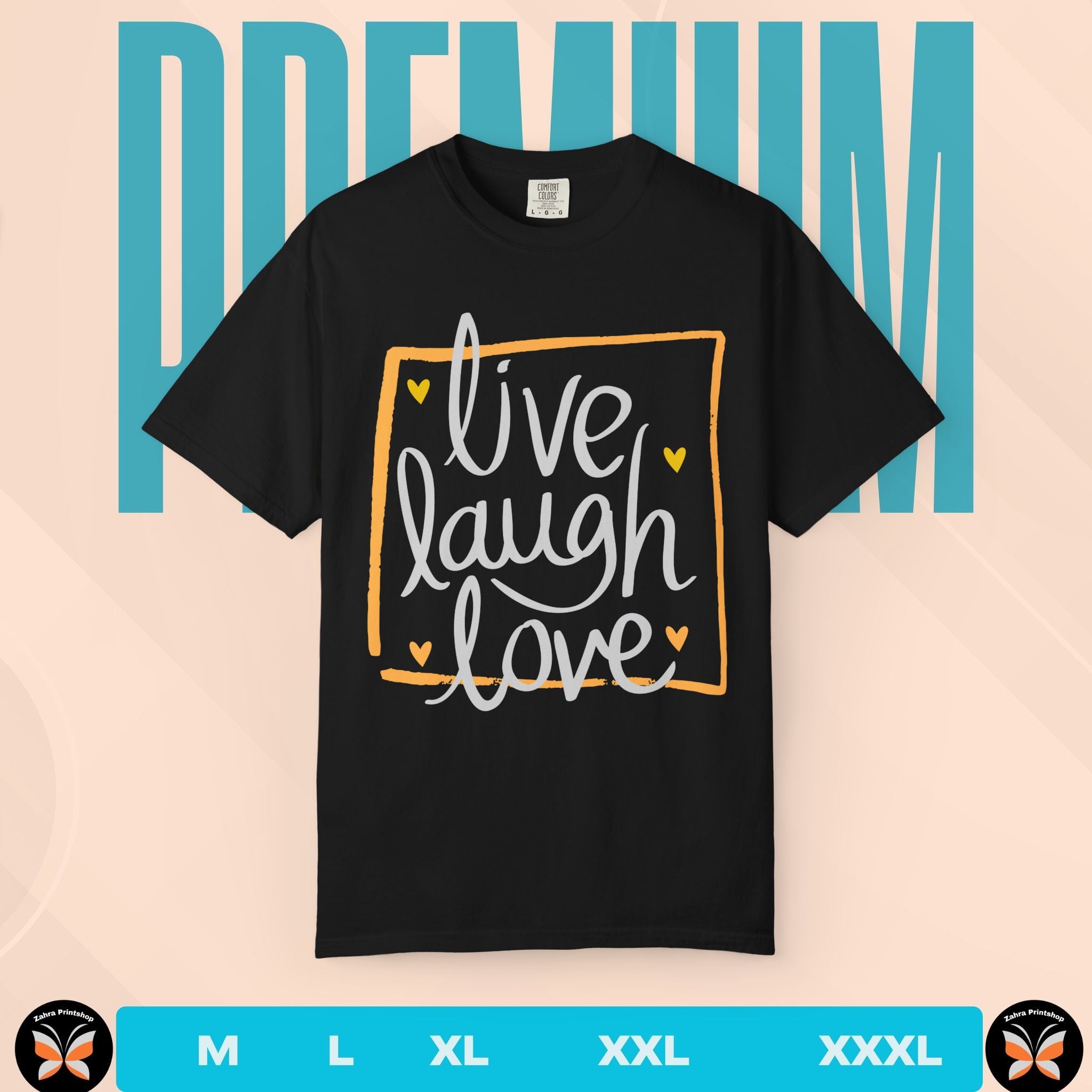 Valentine Candy Heart 'Live Laugh Love' T-Shirt
