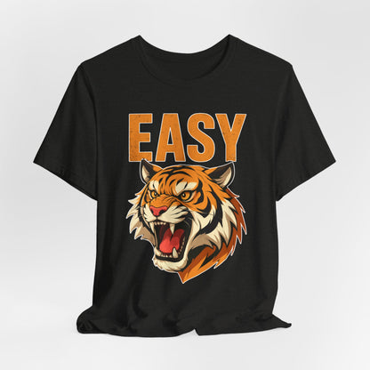 Tiger Graphic Tee – "EASY" Vintage Roaring Tiger Shirt
