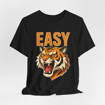 Tiger Graphic Tee – "EASY" Vintage Roaring Tiger Shirt