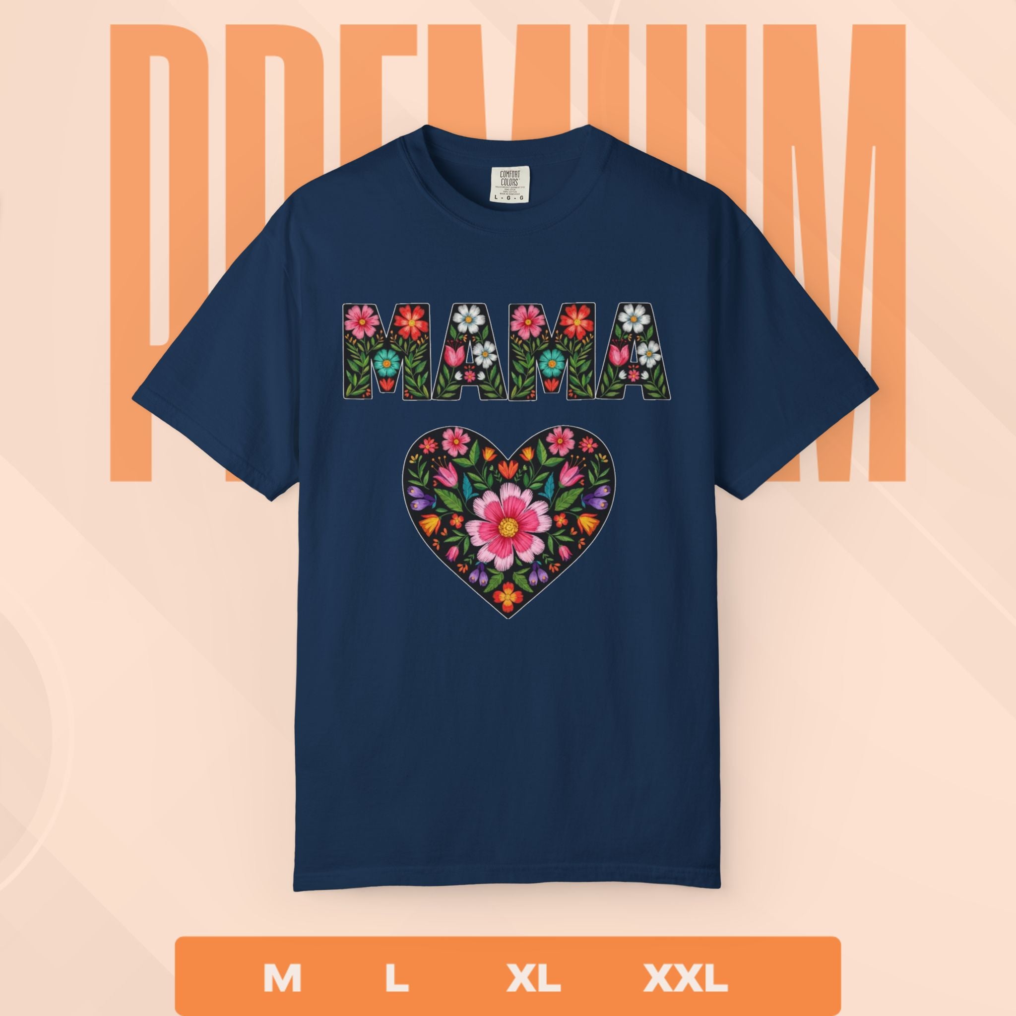 Mama Floral Heart T-Shirt