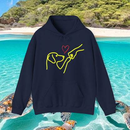 Cute Dog Lovers Hoodie — Drawing Design Sweatshirt