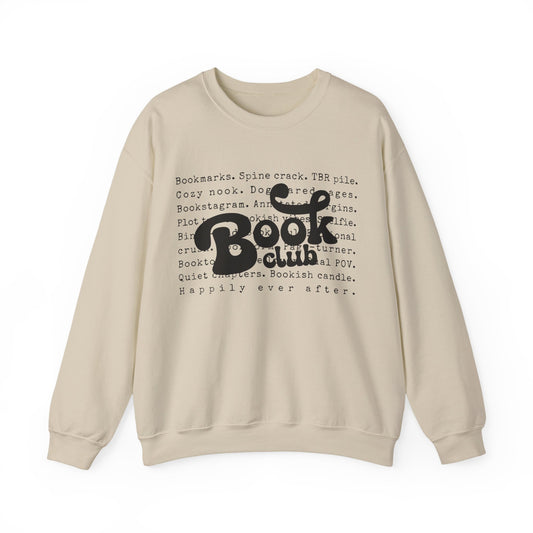 Book Club Crewneck Sweatshirt — Cozy Literary Reader Gift