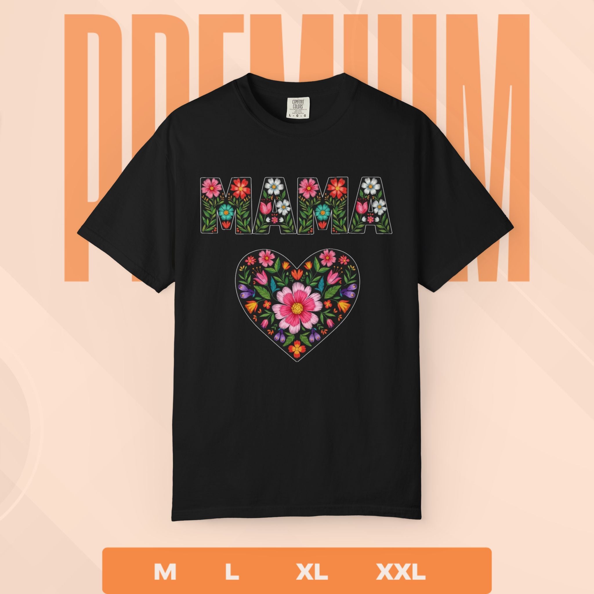 Mama Floral Heart T-Shirt