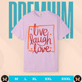 Valentine Candy Heart 'Live Laugh Love' T-Shirt