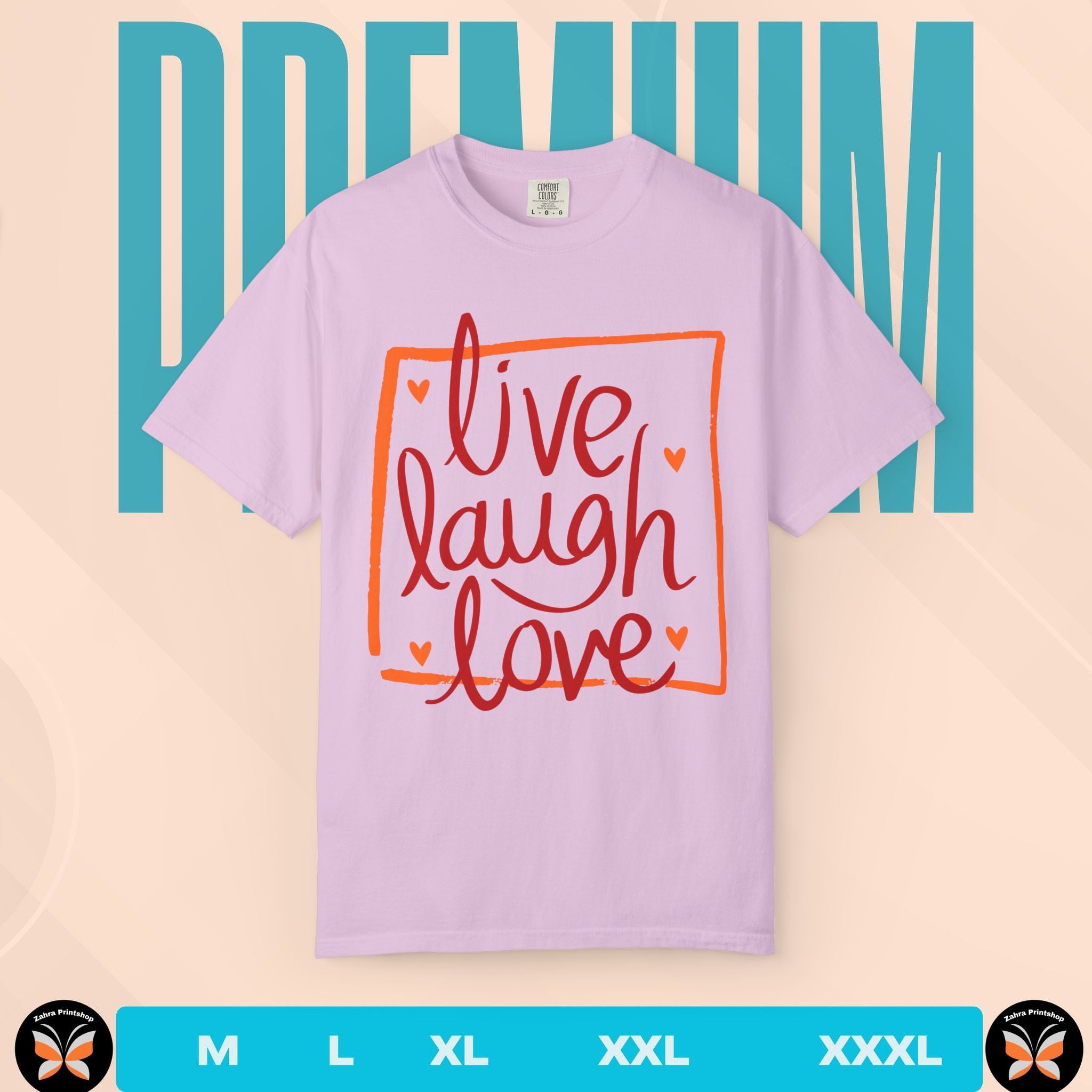 Valentine Candy Heart 'Live Laugh Love' T-Shirt