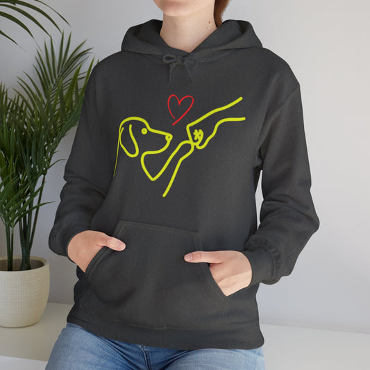 Cute Dog Lovers Hoodie — Drawing Design Sweatshirt