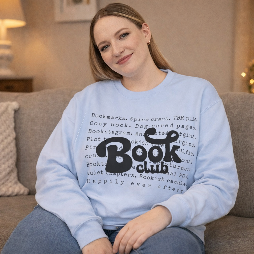 Book Club Crewneck Sweatshirt — Cozy Literary Reader Gift