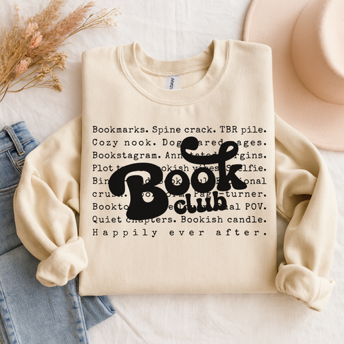 Book Club Crewneck Sweatshirt — Cozy Literary Reader Gift -