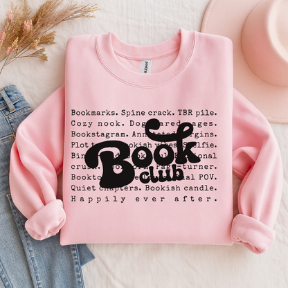 Book Club Crewneck Sweatshirt — Cozy Literary Reader Gift