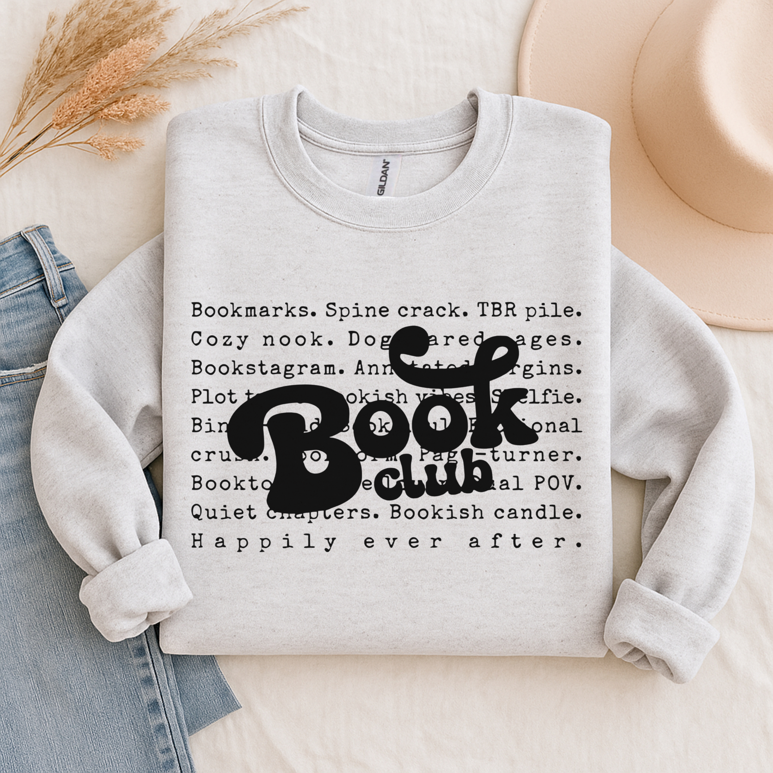 Book Club Crewneck Sweatshirt — Cozy Literary Reader Gift -